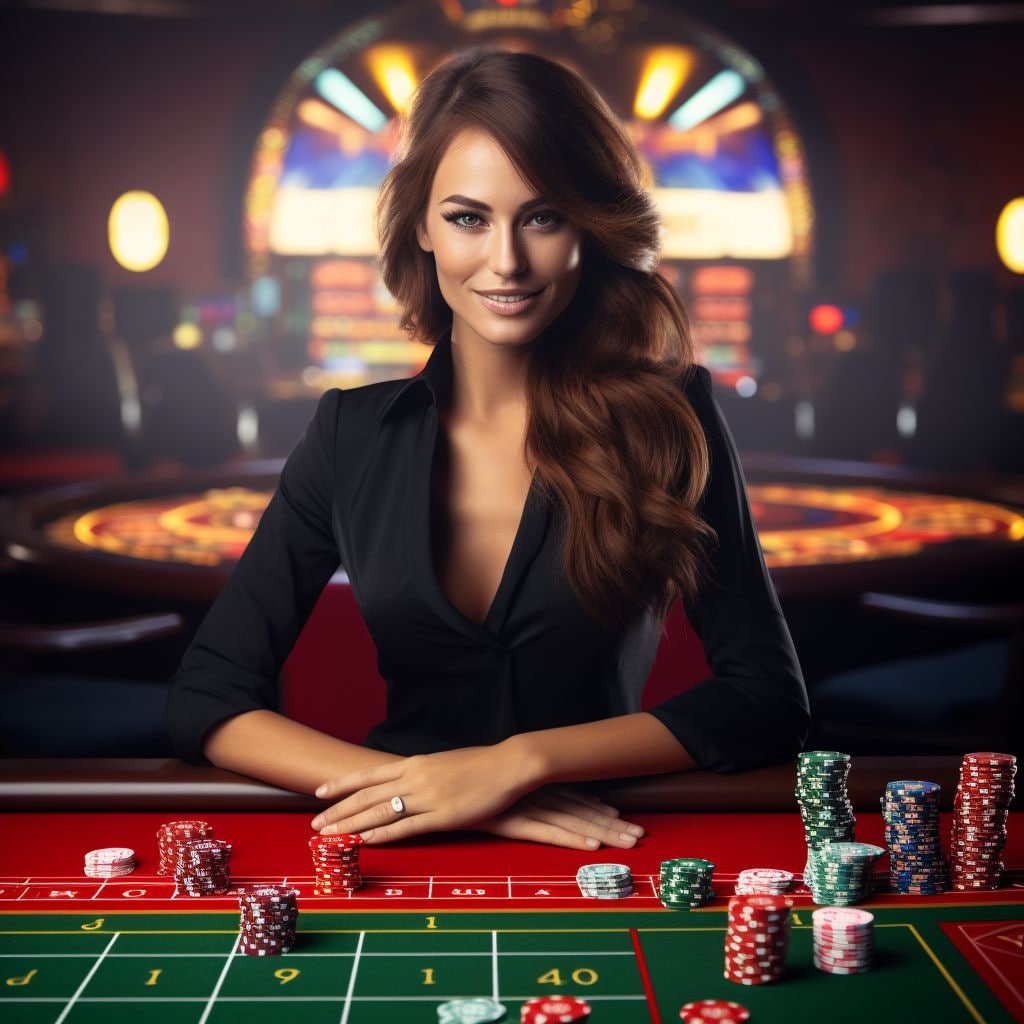 Tampilan meja poker langsung dan pilihan permainan slot di 7upbet